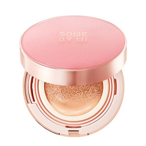Find perfect skin tone shades online matching to No. 21 Light Beige, Something Maxi Glam Cover Cushion by Some By Mi.