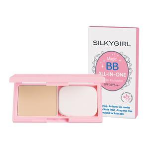 Find perfect skin tone shades online matching to Natural (02), Magic BB All-in-One Powder Foundation by SilkyGirl.