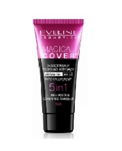 Find perfect skin tone shades online matching to 01 Light Beige, Magical Cover 5 in 1 Long-Lasting Covering Foundation  by Eveline Cosmetics.