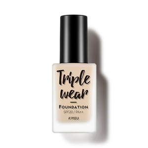 Find perfect skin tone shades online matching to 4 Beige, Triple Wear Foundation by A'pieu.