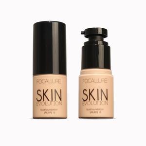 Find perfect skin tone shades online matching to 02 Porcelain, Skin Evolution Fluid Foundation by Focallure.