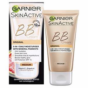 Find perfect skin tone shades online matching to Medium, SkinActive BB Cream by Garnier.
