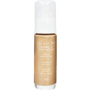 Find perfect skin tone shades online matching to 004 Natural Beige, ColorStay Stay Active Makeup by Revlon.