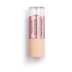 Find perfect skin tone shades online matching to C9 – For medium skin tones with a cool undertone, Matte Base Concealer by Revolution Beauty.