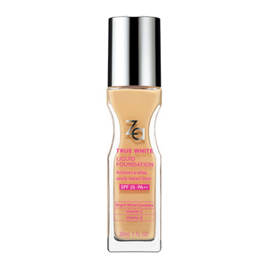 Find perfect skin tone shades online matching to OC 0W, True White Plus Liquid Foundation by Za.