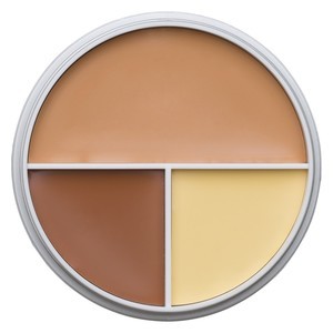 Find perfect skin tone shades online matching to A (YH, OB 2, Tan 5), Ultra Foundation Trio by Kryolan.