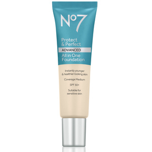 Find perfect skin tone shades online matching to Wheat, Protect & Perfect Advanced All in One Foundation by Boots No.7.