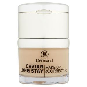 Find perfect skin tone shades online matching to 02 Fair, Caviar Long Stay Make-Up & Corrector by Dermacol.
