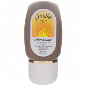 Find perfect skin tone shades online matching to Dark, ColorShade Tinted Sunscreen by Abella.