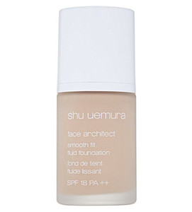 Find perfect skin tone shades online matching to 554 Medium Sand, Face Architect Smooth Fit Fluid Foundation by Shu Uemura.