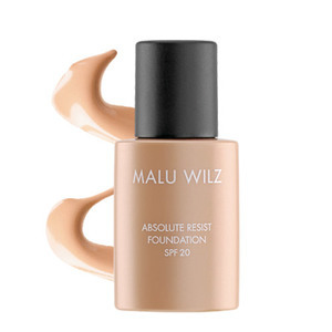 Find perfect skin tone shades online matching to 22 Sweet Apricot Brown, Absolute Resist Foundation by Malu Wilz.