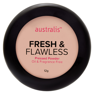 Find perfect skin tone shades online matching to Nude, Fresh & Flawless Pressed Powder by Australis.