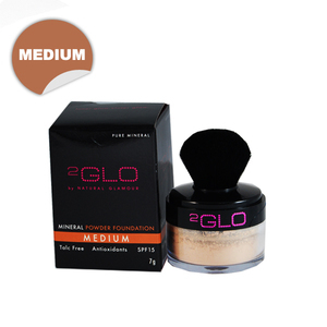 Find perfect skin tone shades online matching to Medium, 2Glo Foundation Powder Pot by Natural Glamour.
