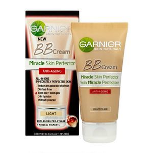 Find perfect skin tone shades online matching to Light, BB Cream Miracle Skin Perfector Anti-Ageing by Garnier.