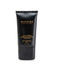 Find perfect skin tone shades online matching to Cream Beige, Liquid Powder Mineral Foundation with SPF 15 by Motives Cosmetics by Loren Ridinger.