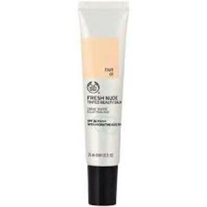 Find perfect skin tone shades online matching to 02 Medium Fair, Fresh Nude Tinted Beauty Balm by The Body Shop.