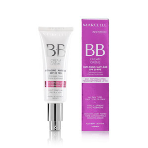 Find perfect skin tone shades online matching to Medium to Dark, BB Cream Anti-Aging by Marcelle.