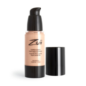 Find perfect skin tone shades online matching to Beige Medium, Certified Organic Flora Liquid Foundation by Zuii.