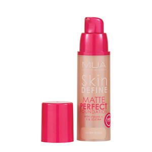 Find perfect skin tone shades online matching to Natural, Skin Define Matte Perfect Foundation by MUA Makeup Academy.
