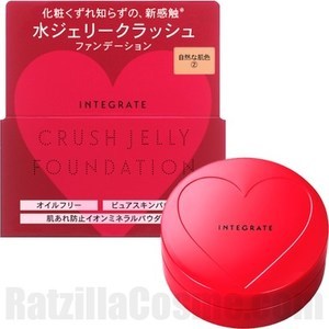 Find perfect skin tone shades online matching to 01 Bright Natural, Integrate Crush Jelly Foundation by Integrate by Shiseido.