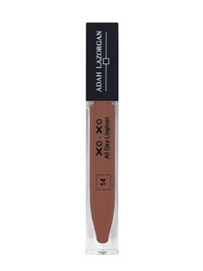 Find perfect skin tone shades online matching to 14, XOXO All Day Lipgloss by Adah Lazorgan.