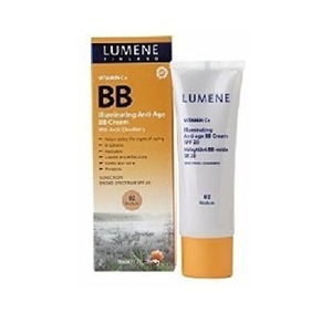 Find perfect skin tone shades online matching to 02 Medium, Vitamin C+ Illuminating Anti-age BB Cream by Lumene.