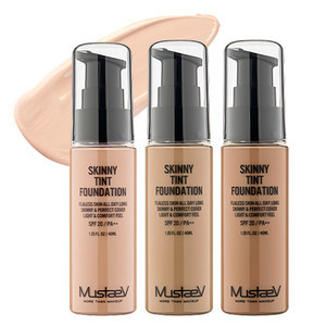 Find perfect skin tone shades online matching to #21 Bright Beige, Skinny Tint Foundation by MustaeV.