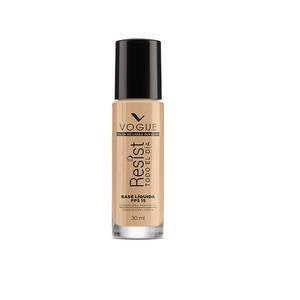 Find perfect skin tone shades online matching to Canela, Resist Todo El Dia Base Liquida by Vogue.