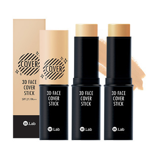 Find perfect skin tone shades online matching to No. 21 Light Beige, 3D Face Cover Stick by W.Lab.