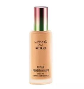 Find perfect skin tone shades online matching to Rose Silk, 9 To 5 Naturale Bi-Phase Foundation Drops by Lakme.