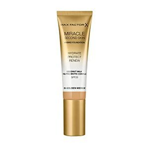 Find perfect skin tone shades online matching to 03 Light, Miracle Second Skin Hybrid Foundation by Max Factor.