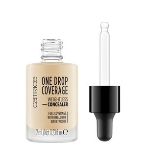 Find perfect skin tone shades online matching to 003 Porcelain, One Drop Coverage Weightless Concealer by Catrice.